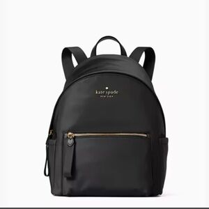 Kate Spade Chelsea NY Medium Nylon Backpack Travel Work Career Black